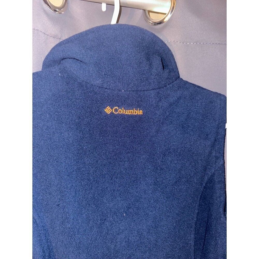 Auburn University Columbia Mens small Vest Fleece Full Zip Blue Football - Picture 4 of 4